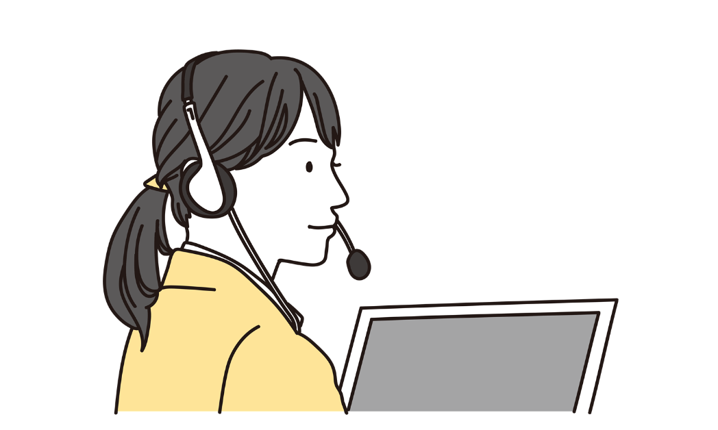 説明をする女性
